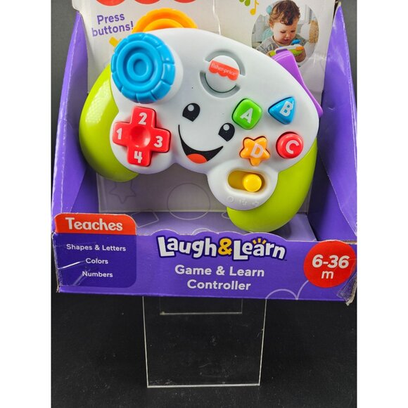 Fisher-Price Laugh & Learn Game & Learn Controller 6-36 Months Teaches Shapes - Picture 2 of 6
